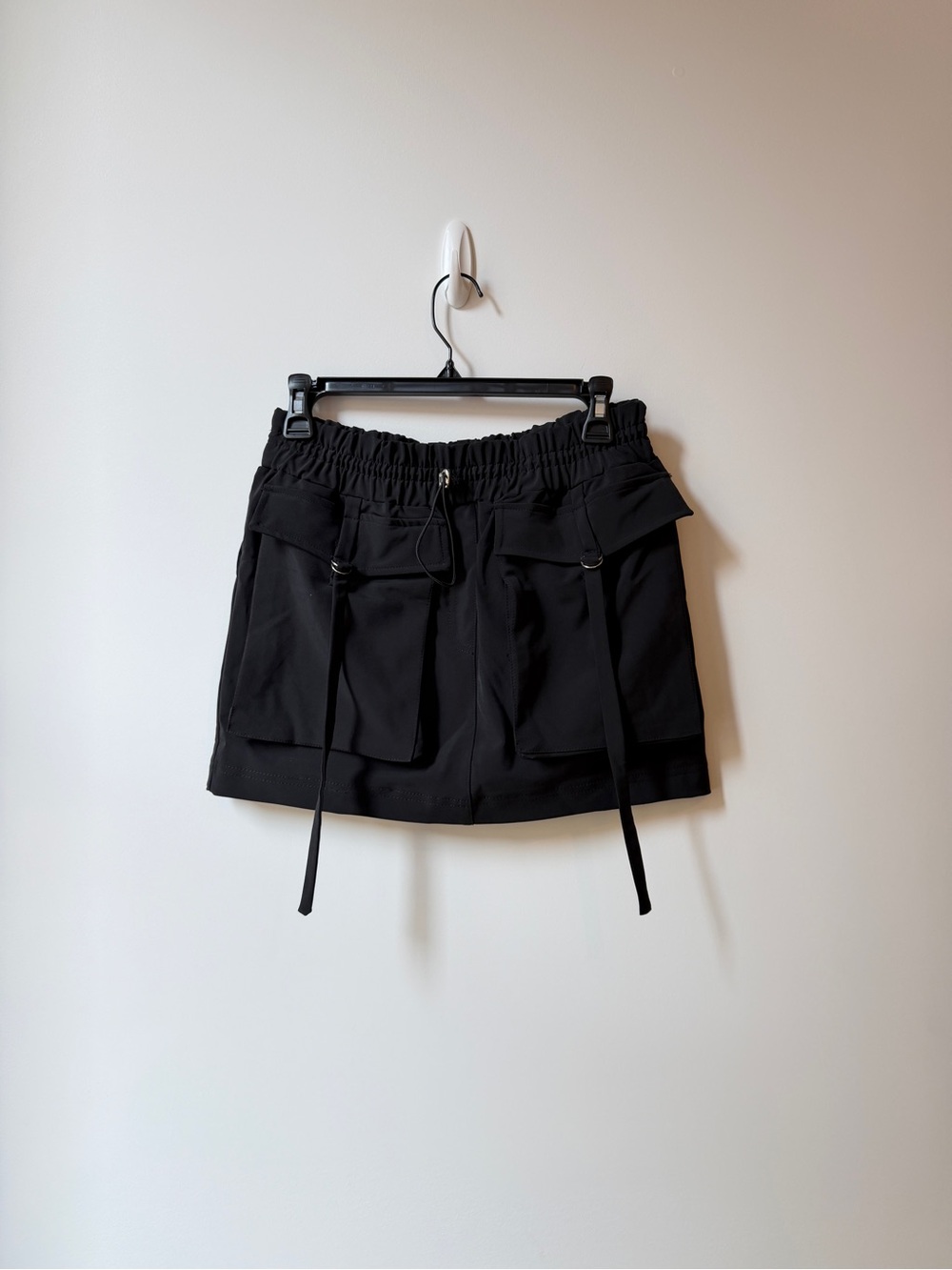 Black Utility Pocket Women's Skirt